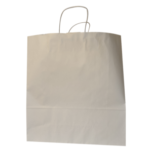 Vrečka natron 45x48x16cm bela,rjava